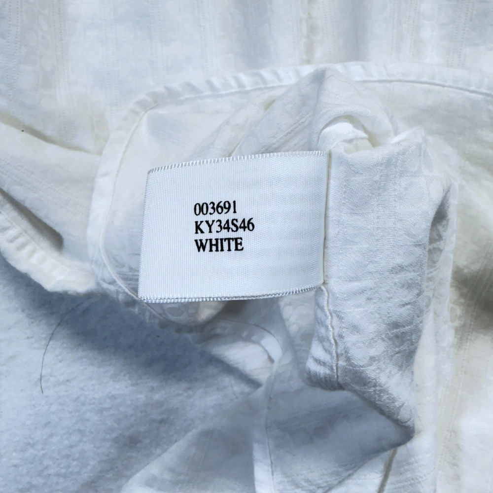 Nat Nast Dress Shirt Mens XL White Geometric Cotton Long Sleeve Luxury Originals - Picture 9 of 9